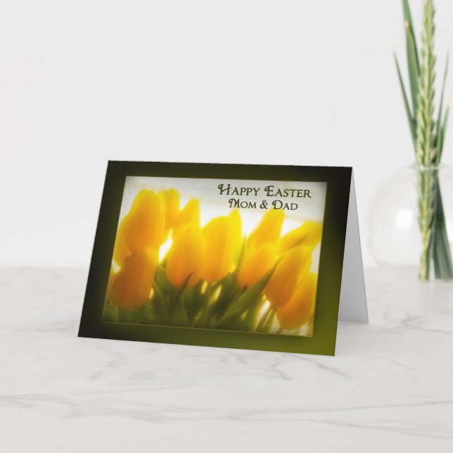 Happy Easter Mom and Dad Holiday Card (Front)