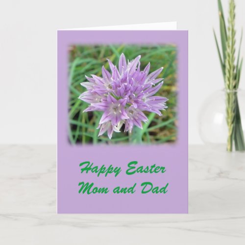 Happy Easter Mom and Dad Holiday Card