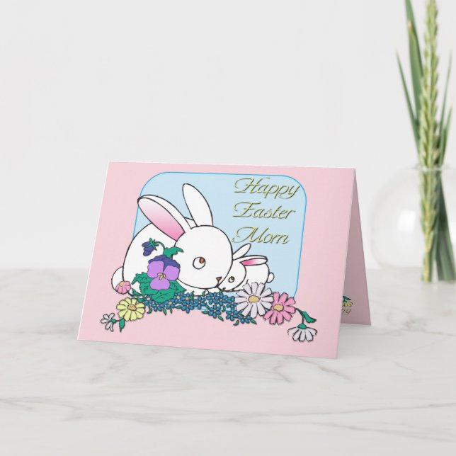 Happy Easter Mom Holiday Card (Front)