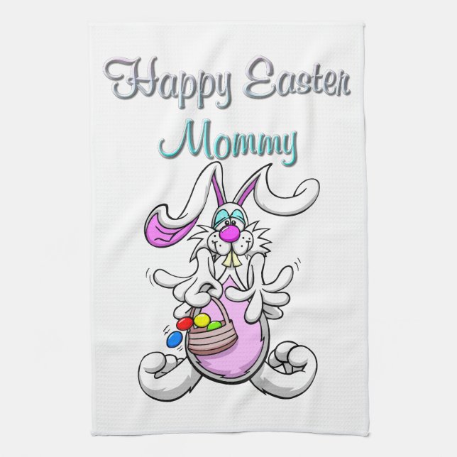 Happy Easter Mommy Kitchen Towel (Vertical)