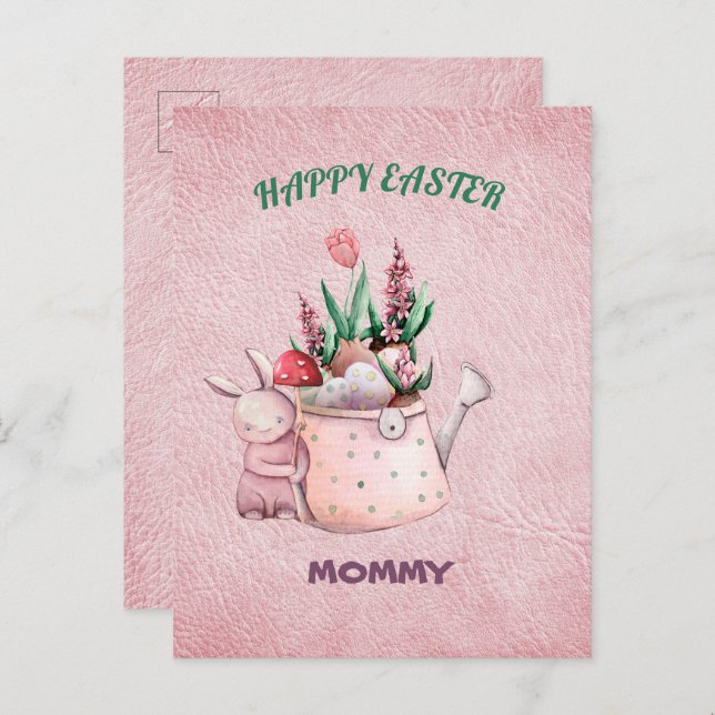 Happy Easter Mommy Postcard (Front/Back)