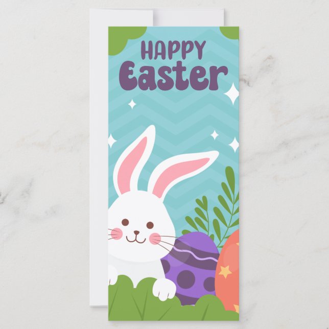 Happy Easter Money Holder Gift Card Chocolate Egg (Front)