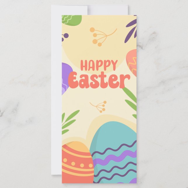 Happy Easter Money Holder Gift Card Chocolate Egg (Front)