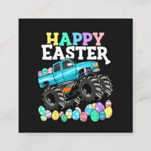 Happy Easter Monster Truck Easter Eggs Enclosure Card