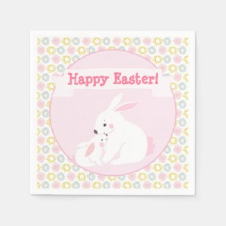 Happy Easter! Mother & Baby Bunny