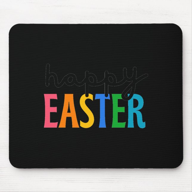 Happy easter  mouse pad (Front)