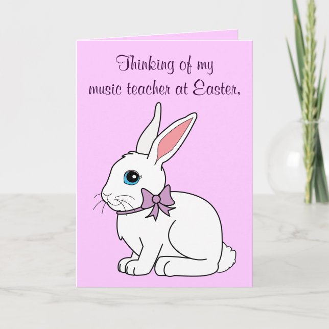 Happy Easter Music Teacher Card (Front)