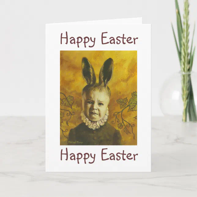Happy Easter Mutant Bunny Card | Zazzle