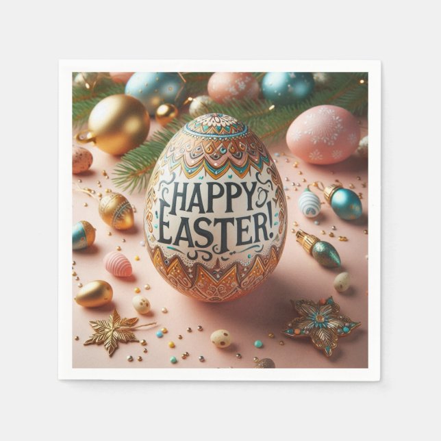 Happy  Easter  Napkins (Front)