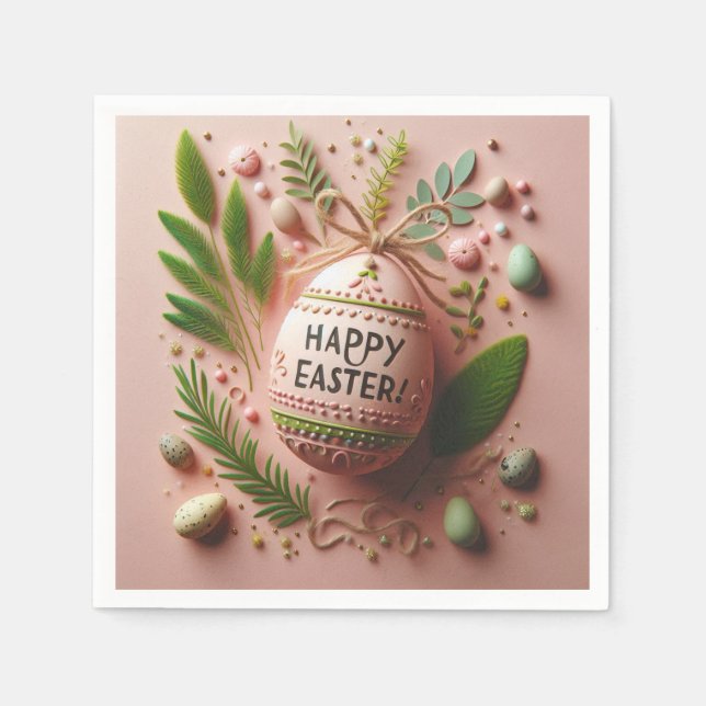 Happy  Easter  Napkins (Front)