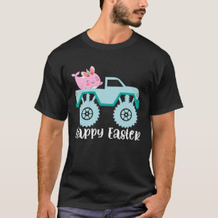 Happy Easter Narwhal Riding Monster Truck Toddler T-Shirt
