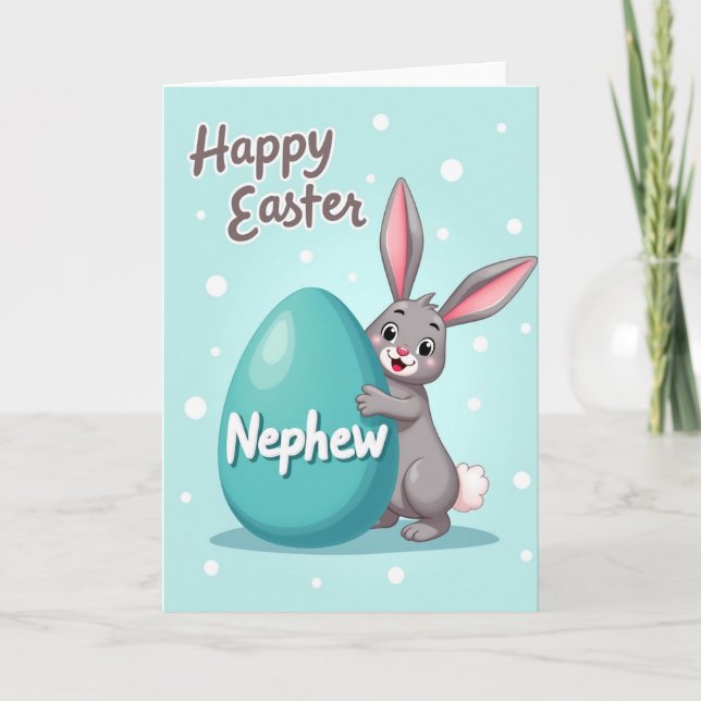 Happy Easter Nephew Cute Card (Front)