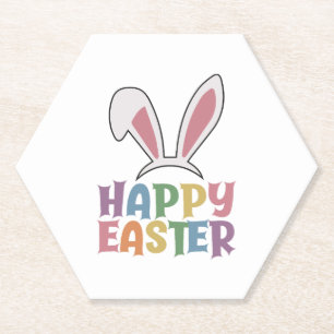 Happy Easter Paper Coaster