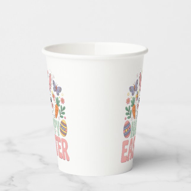 HAPPY EASTER PAPER CUPS (Left)