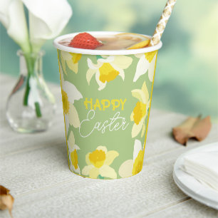 Happy Easter. Paper Cups