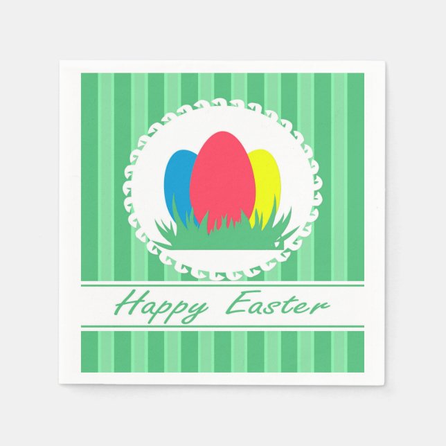 Happy Easter Paper Napkins (Front)