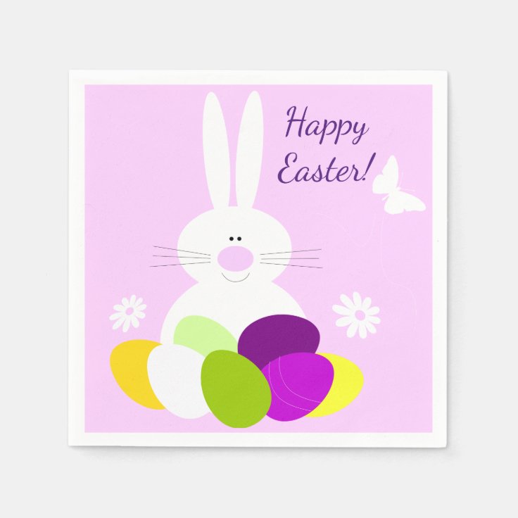 Happy Easter Paper Party Napkins Zazzle