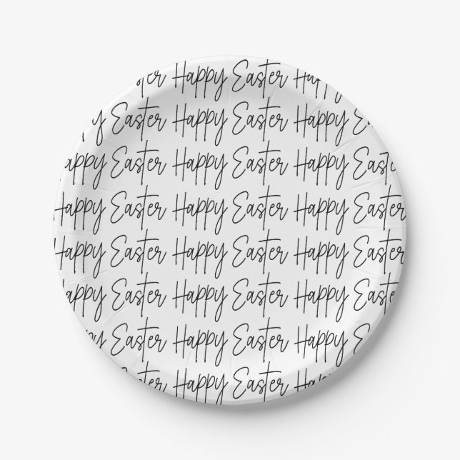 Happy Easter      Paper Plates (Front)