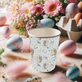 Happy Easter Party Bunny Celebration Blue