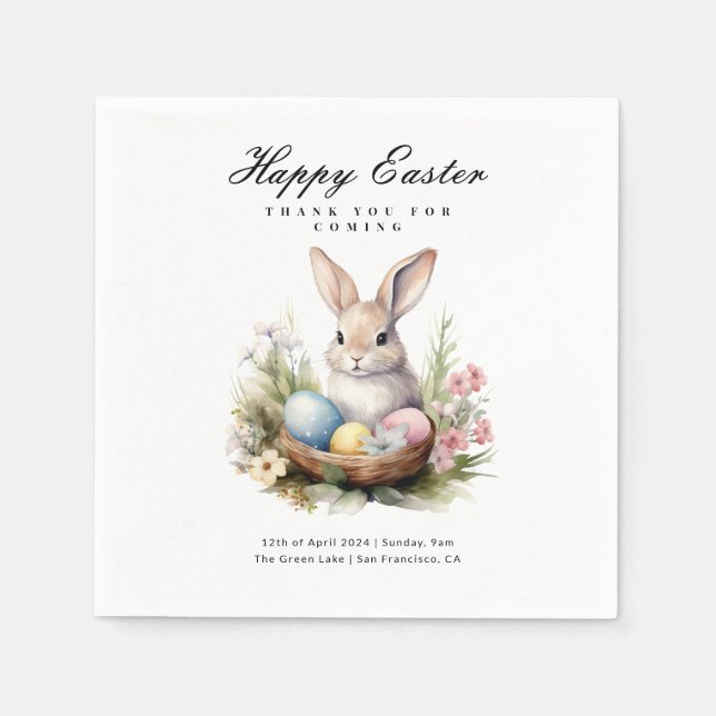 Happy Easter Party Napkins (Front)