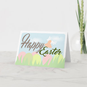 Happy Easter Pastel Colors greeting card