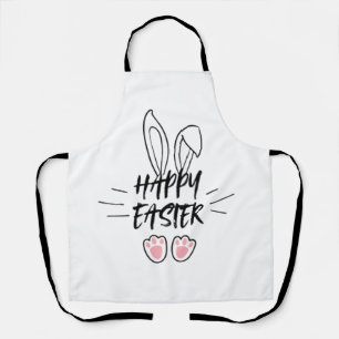 Happy Easter pattern Apron