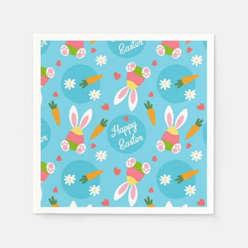 Happy Easter Pattern Easter Napkins