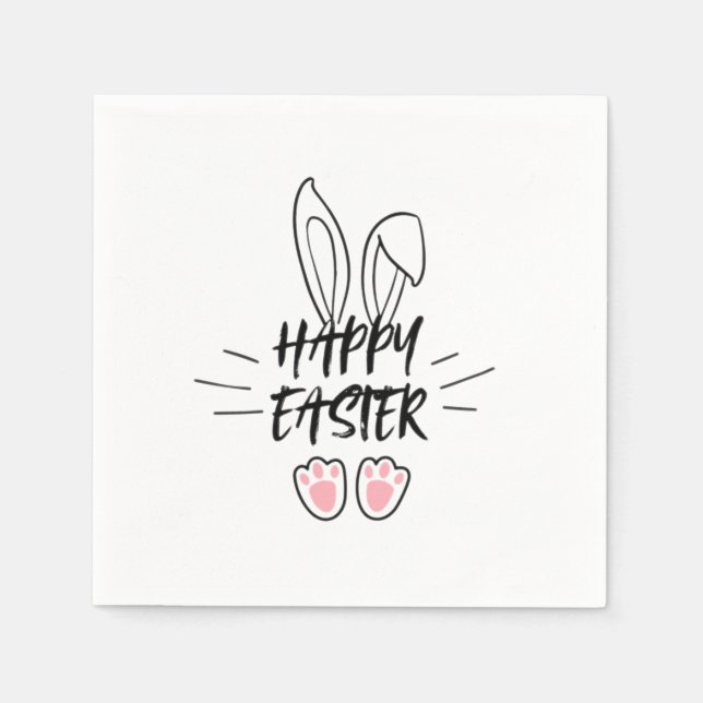 Happy Easter pattern Napkins (Front)
