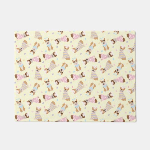 Happy Easter Pembroke Welsh Corgi Dogs Doormat