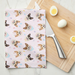 Happy Easter Pembroke Welsh Corgi Dogs Kitchen Towel