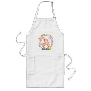 Happy Easter Personalized Long Apron