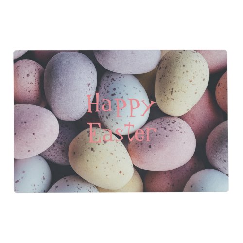 Happy Easter Personalized Pastel Placemat