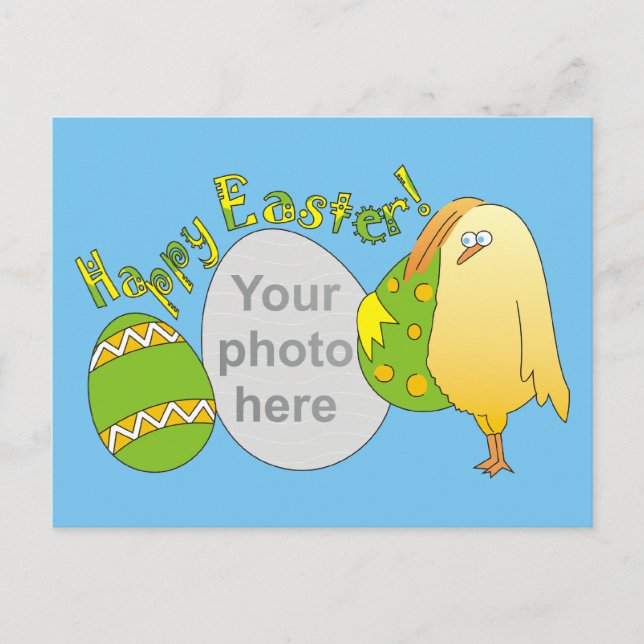 Happy Easter! Personalized Photo Postcards (Front)