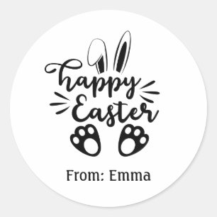 Happy Easter Personalized Sticker