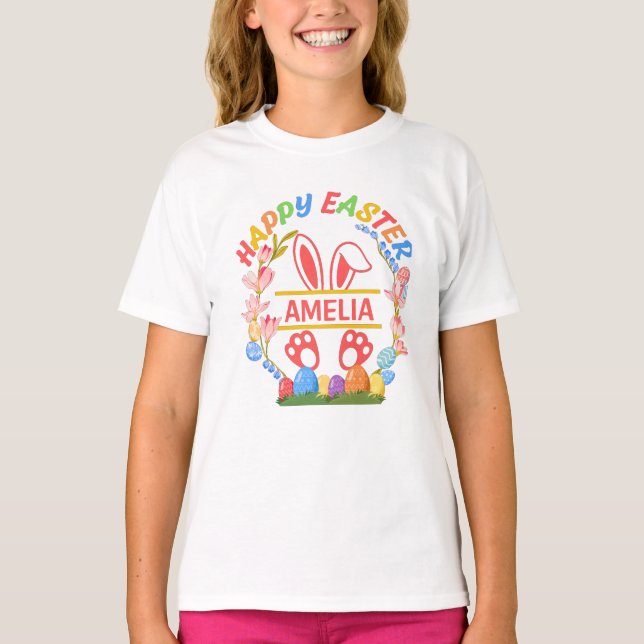 Happy Easter Personalized  T-Shirt (Front)