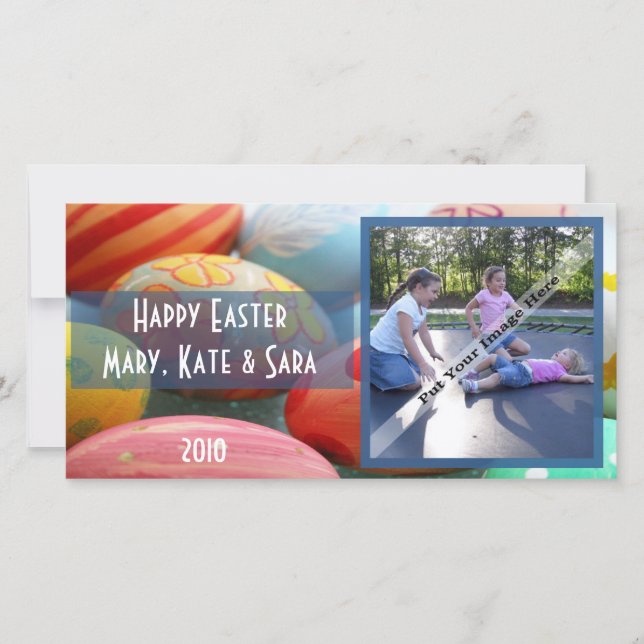 Happy Easter Photo Card (Front)