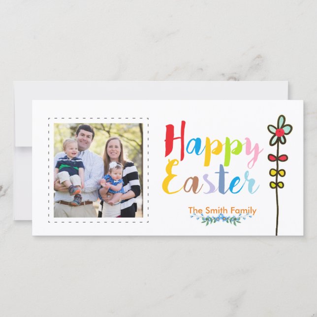 Happy Easter Photo Card (Front)