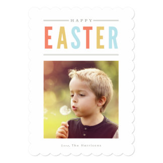 Happy Easter Photo Card Personalized