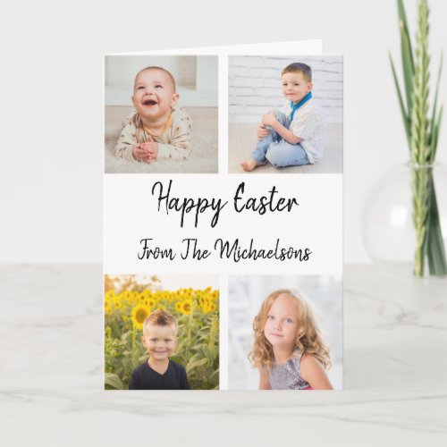 Happy Easter Photo Collage Card