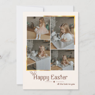 Happy Easter Photo Collage Holiday Card