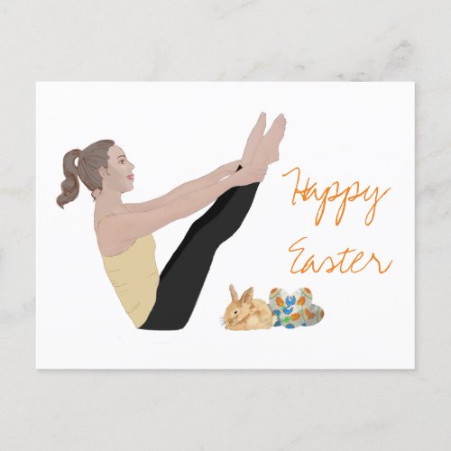 Happy Easter Pilates Postcard