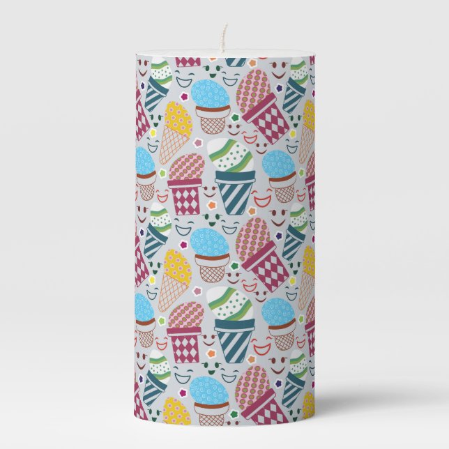 Happy Easter Pillar Candle (Front)