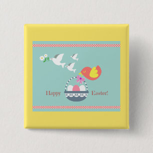 Happy Easter! Pinback Button