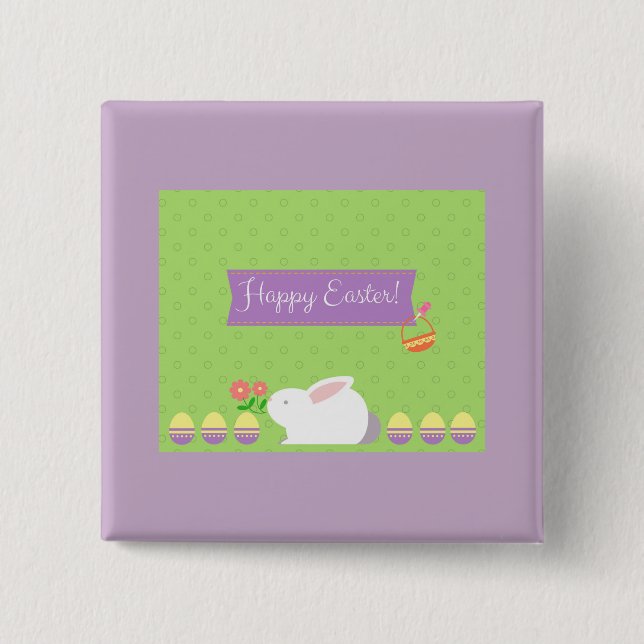Happy Easter! Pinback Button (Front)