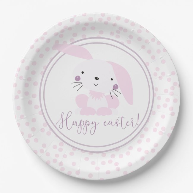Happy Easter | Pink Bunny & Polkadots