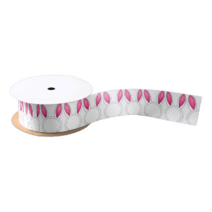 Happy Easter Pink Bunny Rabbit Ears Baby Shower Satin Ribbon