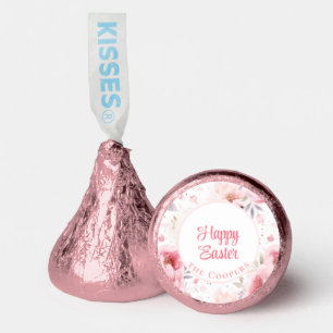 Happy Easter Pink Flowers Pattern Easter Hershey®'s Kisses®
