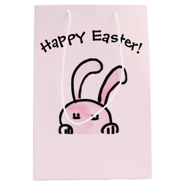 Happy Easter Pink Gift Bag (Front)