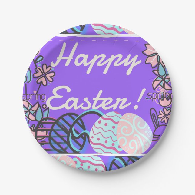Happy Easter Plate (Front)