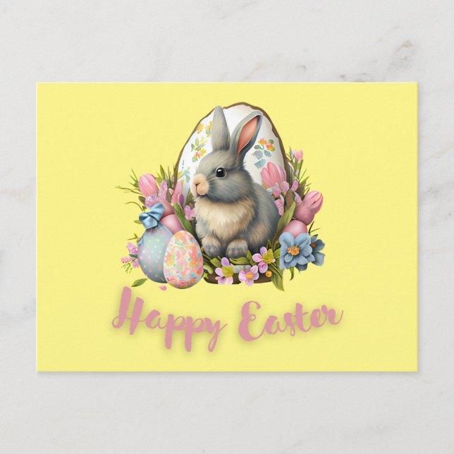 Happy Easter postcard  (Front)